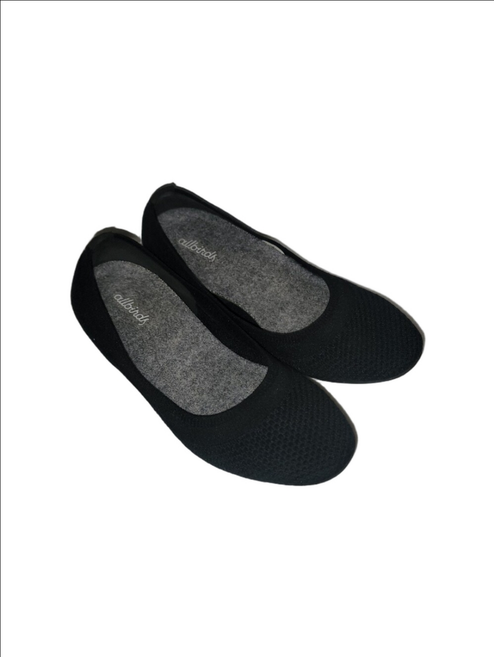 ALLBIRDS "Tree Breezer"  Comfort Knit Black Ballet Flats 6.5